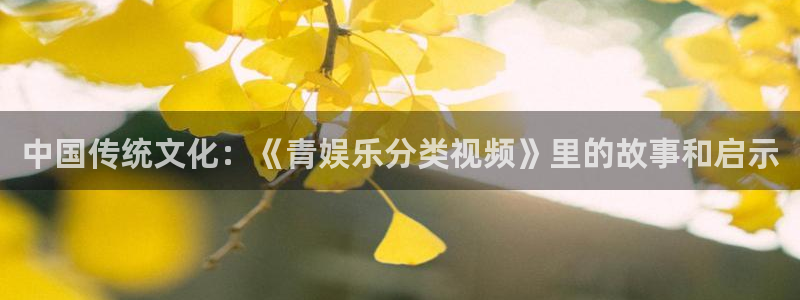 彩名堂人工计划：中国传统文化：《青娱乐分类视频》里的故事和启示